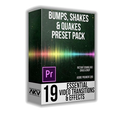 PR預設推薦 AKVSTUDIOS出品8套PR轉場過渡預設合集包，打造專業數字廣告